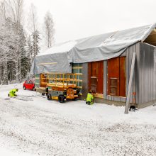 Hallilan sähkönsyöttöasema tammikuussa 2019. Kuva: Pasi Tiitola