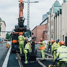 Pirkankadun asfaltointia kesäkuussa 2019, Kuva: Wille Nyyssönen