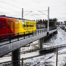 Nopeustestejä testivaunulla Hervannan valtaväylällä. Kuva Wille Nyyssönen.