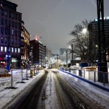 Hatanpään valtatie iltavalaistuksessa. Kuva: Wille Nyyssönen