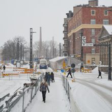 Liikennejärjestelyjä Hatanpään valtatiellä. Kuva: Wille Nyyssönen