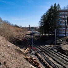 Sepänkadun sillan rautatiealue. Kuva: Wille Nyyssönen